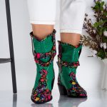 Ciocate dama Green Flora din piele naturala - imagine 5