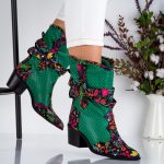 Ciocate dama Green Flora din piele naturala - imagine 2