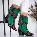 Ciocate dama Green Flora din piele naturala