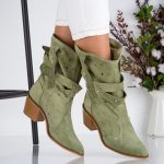 Ciocate dama Green din piele naturala - imagine 4