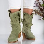 Ciocate dama Green din piele naturala - imagine 2