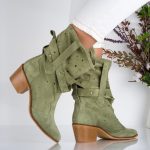 Ciocate dama Green din piele naturala - imagine 6