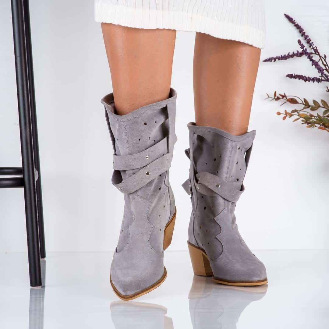 DSC_3557 Ciocate dama Grey Beige Beauty din piele naturala - imagine 5