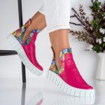 Ghete Rose Quartz din piele naturala - imagine 5