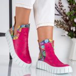 Ghete Rose Quartz din piele naturala - imagine 4