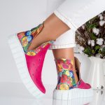 Ghete Rose Quartz din piele naturala - imagine 2