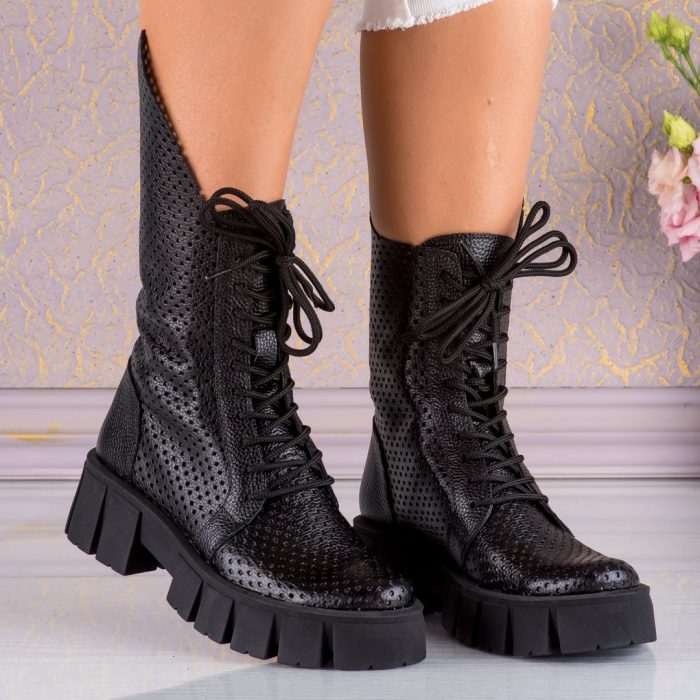 Bocanci de dama din piele naturala Amelie - imagine 3