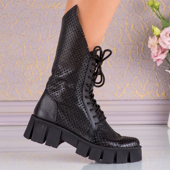 Bocanci de dama din piele naturala Amelie - imagine 2