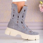 Ghete de dama din piele naturala Celeste - imagine 2