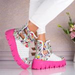 Ghete de dama din piele naturala Fleur - imagine 3