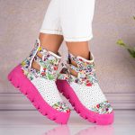 Ghete de dama din piele naturala Fleur - imagine 2