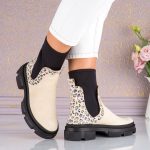 Ghete de dama din piele naturala Seraphine - imagine 2