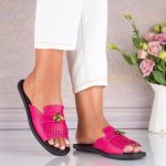 Papuci de dama din piele naturala Estelle - imagine 3