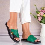 Papuci de dama din piele naturala Saphira