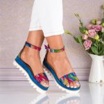 Sandale de dama din piele naturala Isla - imagine 4