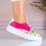Set geanta Radiance si adidasi din piele naturala Lemon - imagine 6