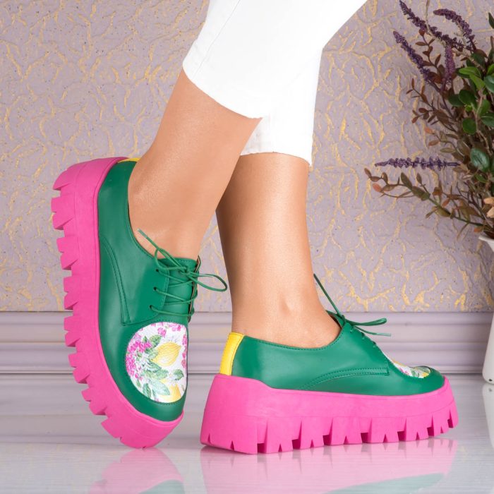 Set geanta Radiance si pantofi din piele naturala Lemon - imagine 7