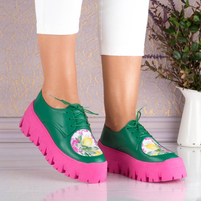 Set geanta Radiance si pantofi din piele naturala Lemon - imagine 5