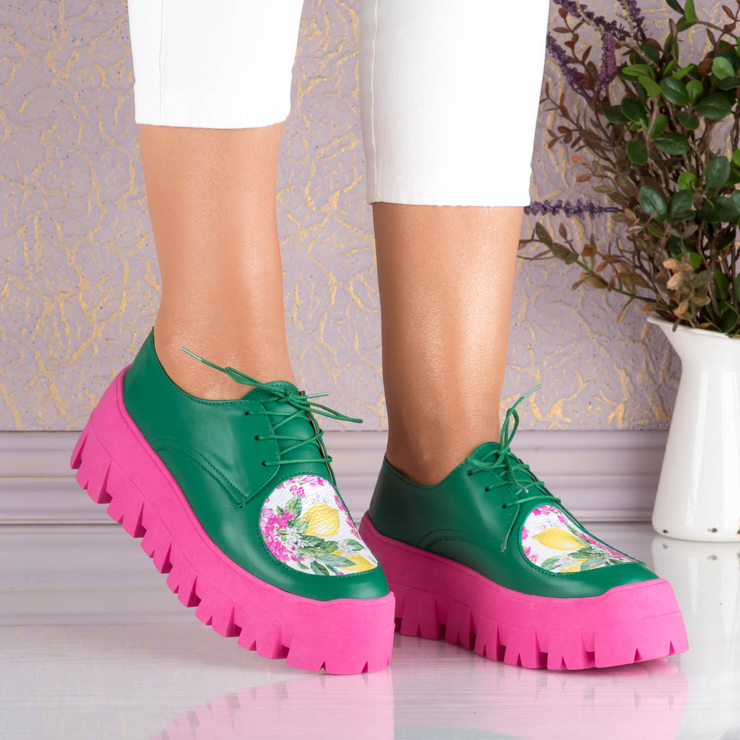 Pantofi de dama Lemon din piele naturala (3) Set geanta Radiance si pantofi din piele naturala Lemon - imagine 5