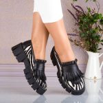 Pantofi de dama Savana din piele naturala - imagine 3