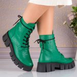 Bocanci din piele naturala Dahlia