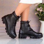 Bocanci dama din piele naturala Lunaria - imagine 3