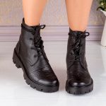 Bocanci dama din piele naturala Lunaria - imagine 2