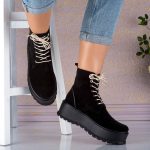 Bocanci din piele naturala intoarsa Riviera