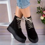 Bocanci din piele naturala intoarsa Riviera - imagine 5