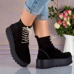 Bocanci din piele naturala intoarsa Riviera - imagine 2