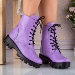 Bocanci din piele naturala Selene