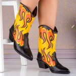 Ciocate dama Flame din piele naturala