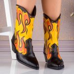 Ciocate dama Flame din piele naturala - imagine 4