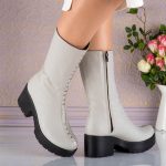 Ghete de dama din piele naturala Vivienne - imagine 3