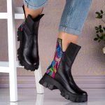 Ghete din piele naturala Rainbow Side - imagine 4