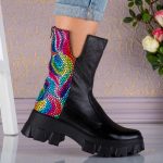 Ghete din piele naturala Rainbow Side - imagine 3