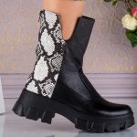 Ghete din piele naturala Snake Side - imagine 2