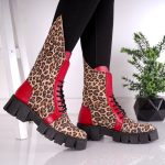 Bocanci dama din piele naturala Amaury - imagine 2