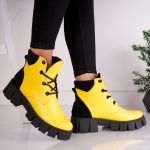 Bocanci dama din piele naturala Seraphina - imagine 2