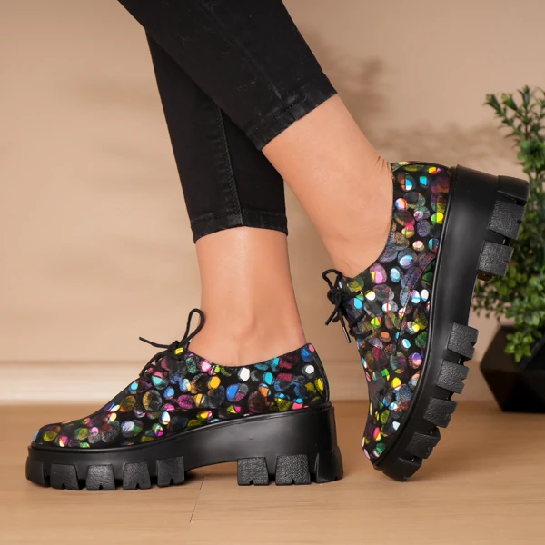 Pantofi casual piele naturală Sparkly Dots 3 Pantofi casual piele naturală Sparkly Dots 3