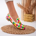 Balerini damă piele naturală Joyful Colors