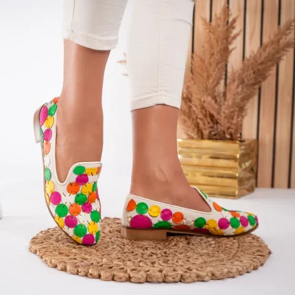 Balerini damă piele naturală Joyful Colors 4