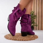 Ciocate damă piele naturală Purple Love 1