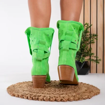 Ciocate damă piele naturală Vibrant Green 4