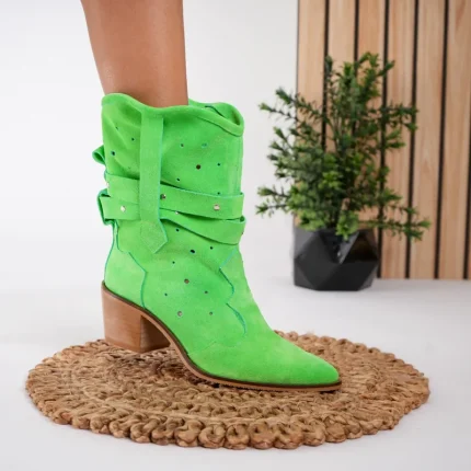 Ciocate damă piele naturală Vibrant Green