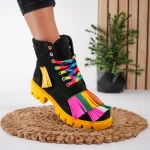 Ghete damă piele naturală Cheerful Rainbow