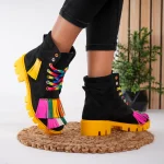 Ghete damă piele naturală Cheerful Rainbow 2