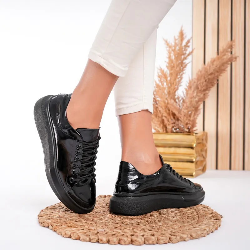 Pantofi casual piele naturală All Black 1 Pantofi casual piele naturală All Black 1