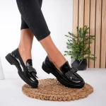 Pantofi casual piele naturală Glamourous Black 1