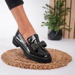 Pantofi casual piele naturală Glamourous Black